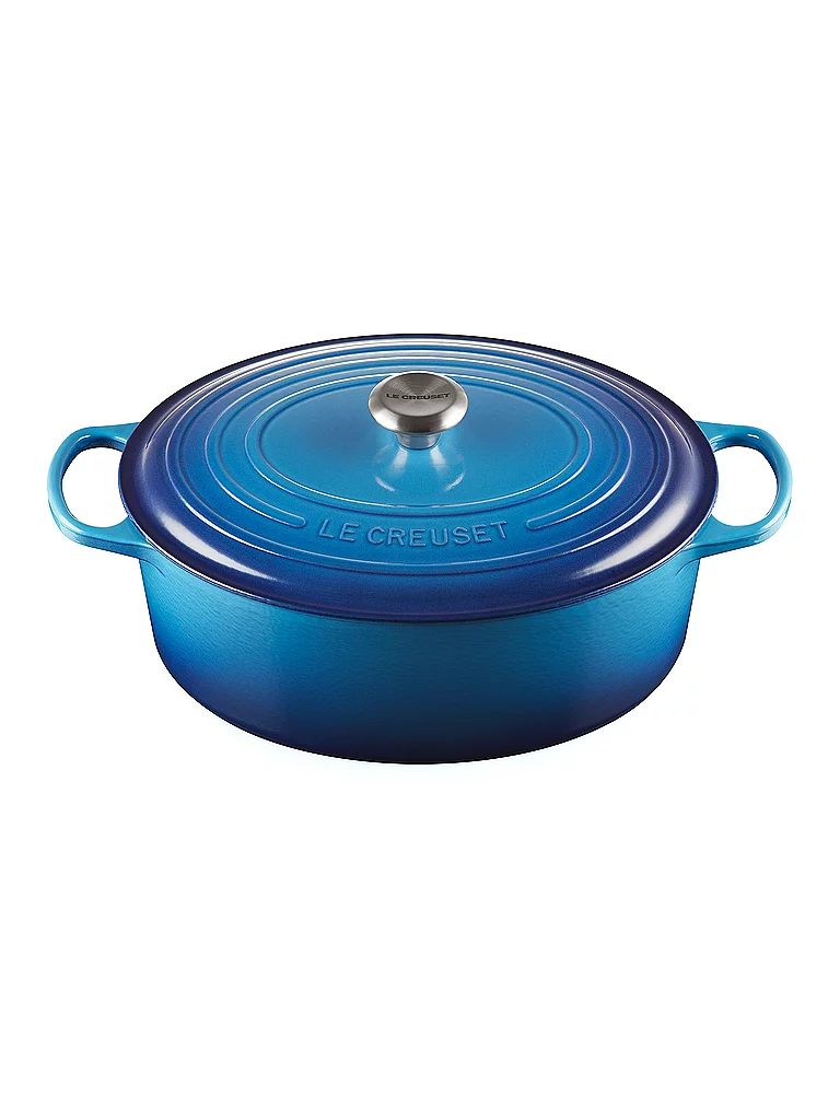 Le Creuset BräTer Oval 33Cm/7,5L Signature Azure Blau-image